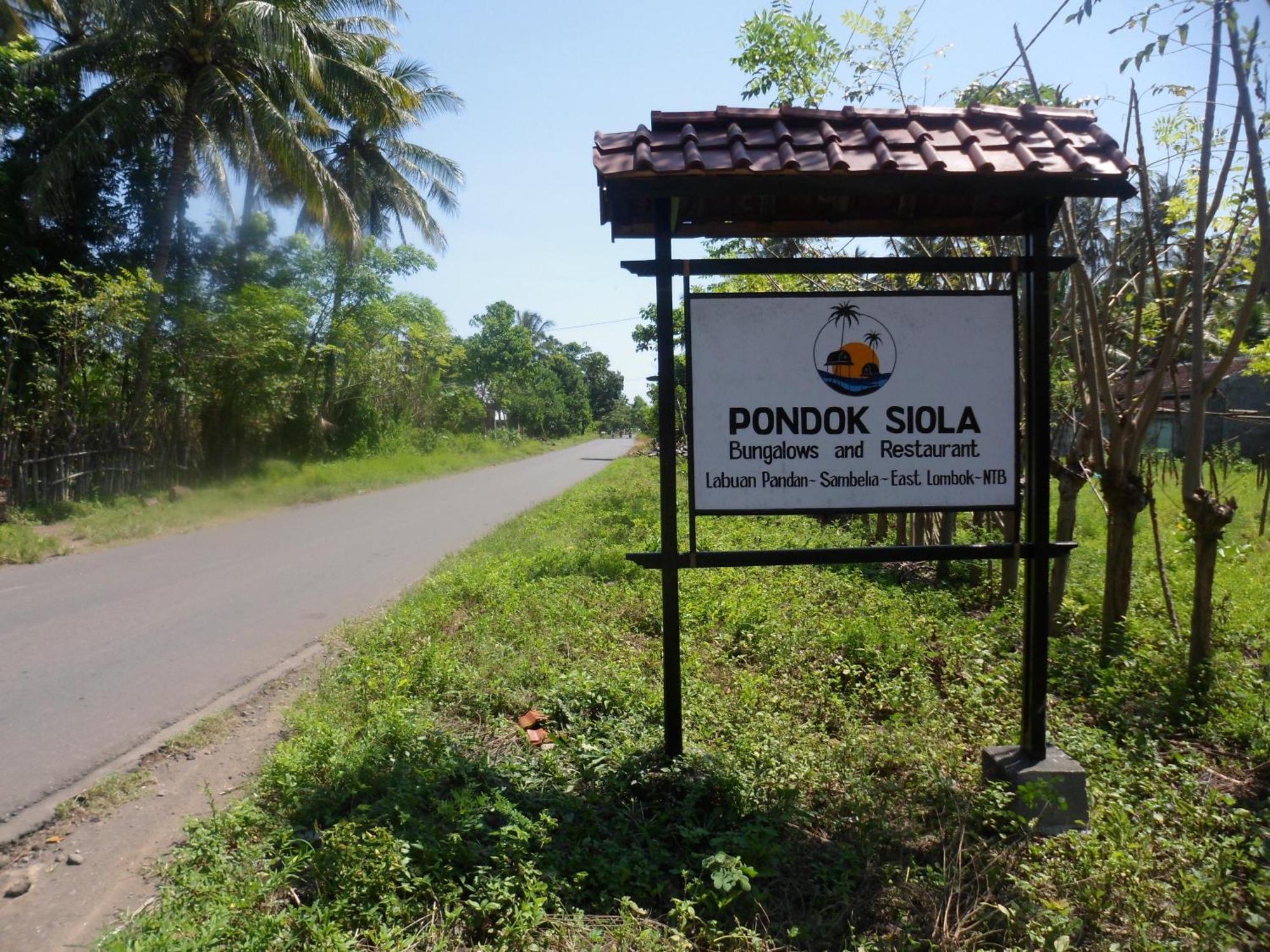 Pondok Siola Labuhan Pandan Esterno foto